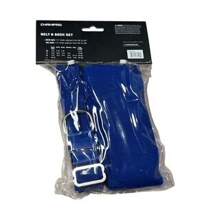 Champro Royal Blue Baseball Softball Belt and Sock Set Small Youth Adjustable